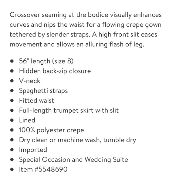 Criss Cross Seam Crepe Gown - Picture 3 of 14